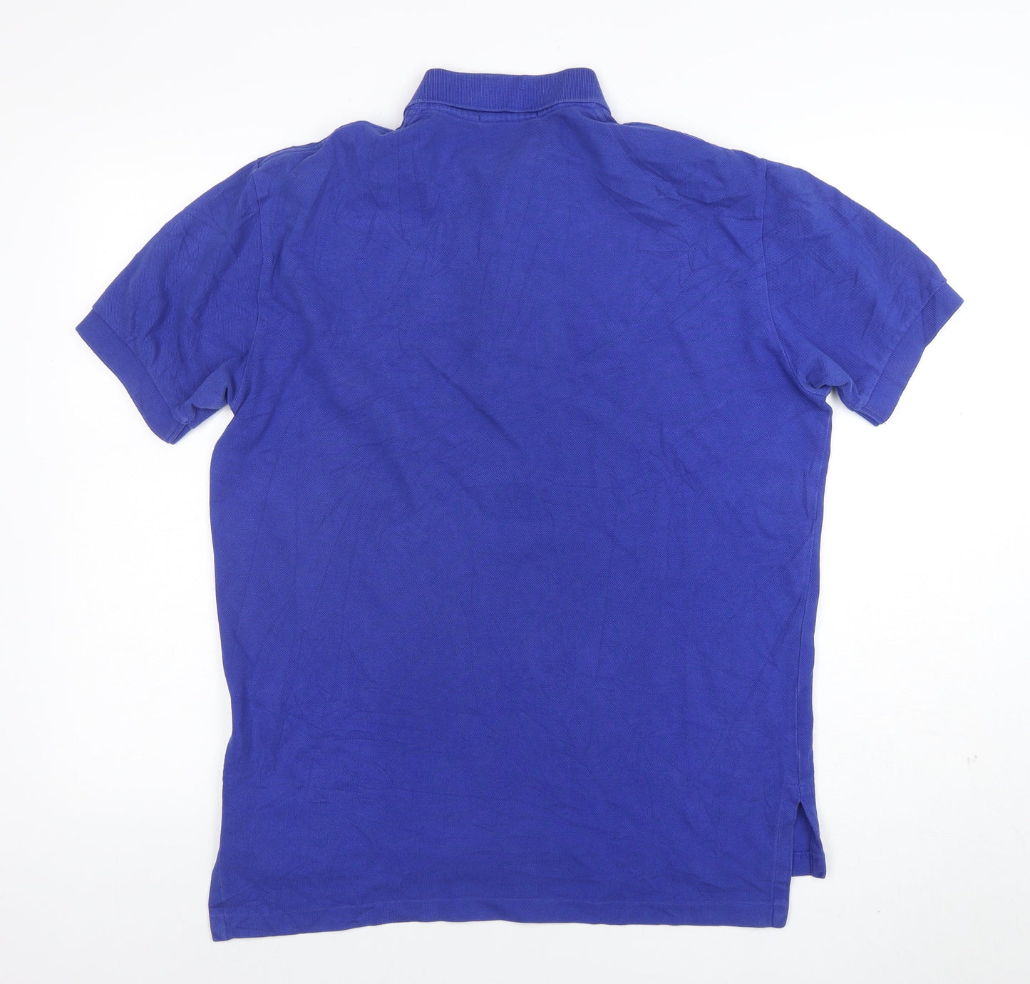 Ralph Lauren Men's Blue Cotton Short Sleeve Polo Shirt M