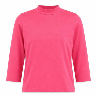 Womens UK Size 14 Cotton Traders Pink Basic T-Shirt