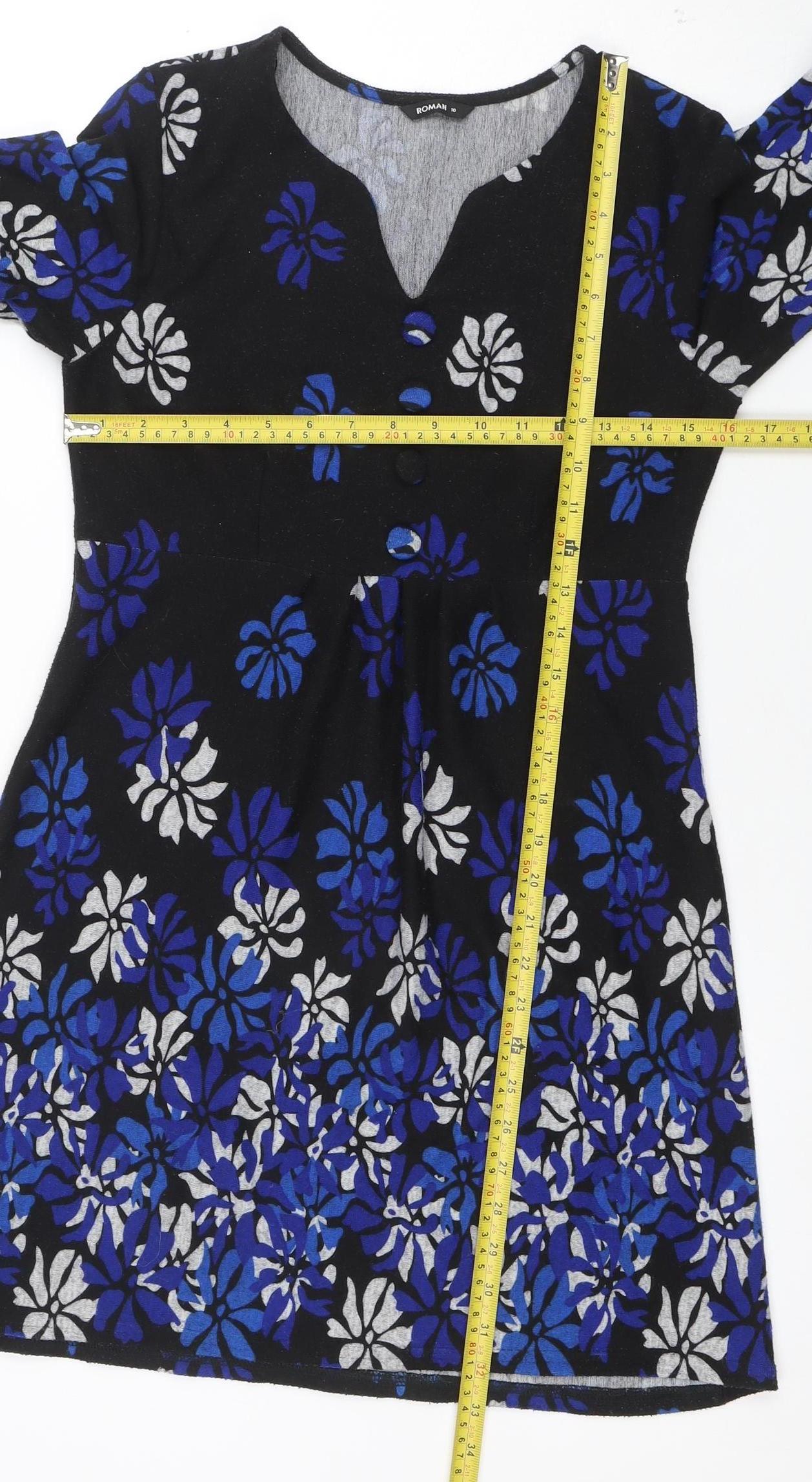 Womens UK Size 10 Roman A-Line Dress