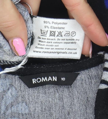 Womens UK Size 10 Roman A-Line Dress