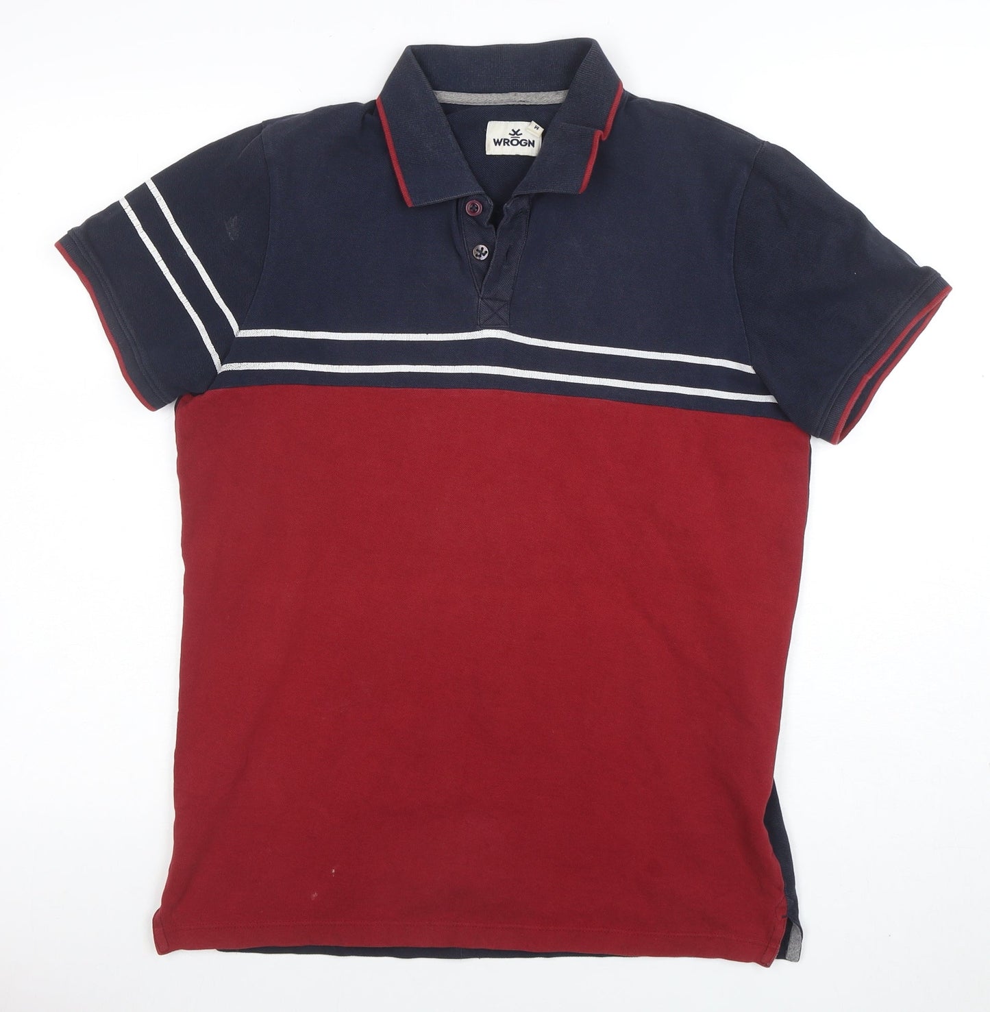 Mens UK Size M WROGN 100% Cotton Polo Shirt