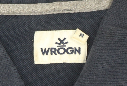 Mens UK Size M WROGN 100% Cotton Polo Shirt