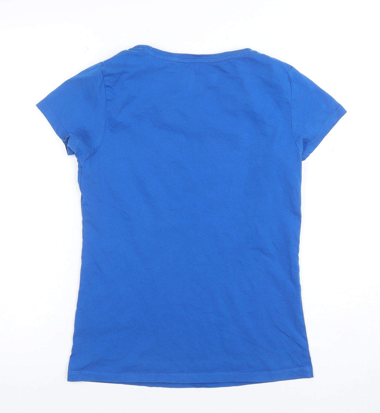 Womens UK Size M Stella Stanley Blue Basic T-Shirt