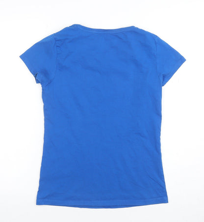 Womens UK Size M Stella Stanley Blue Basic T-Shirt