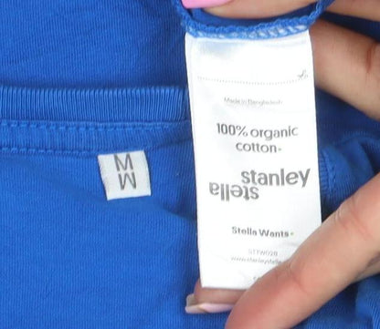 Womens UK Size M Stella Stanley Blue Basic T-Shirt