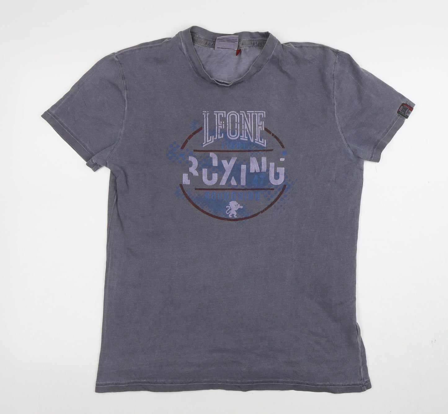 Mens UK Size L Leone 1947 Grey  T-Shirt