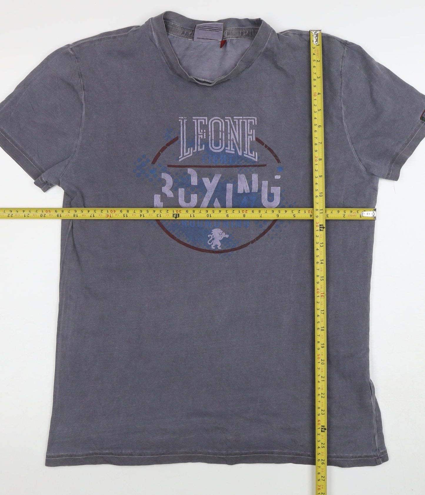 Mens UK Size L Leone 1947 Grey  T-Shirt