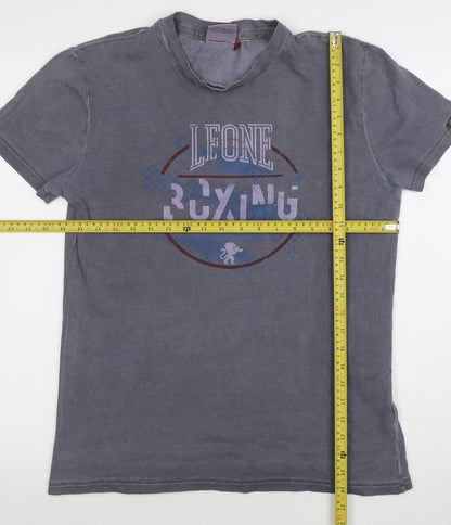 Mens UK Size L Leone 1947 Grey  T-Shirt