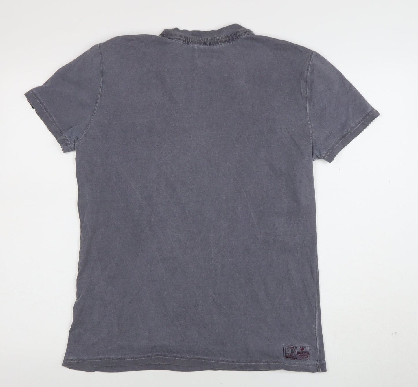 Mens UK Size L Leone 1947 Grey  T-Shirt