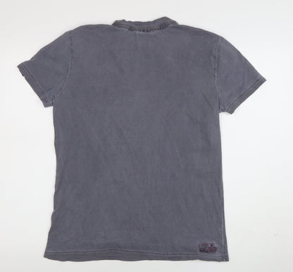 Mens UK Size L Leone 1947 Grey  T-Shirt