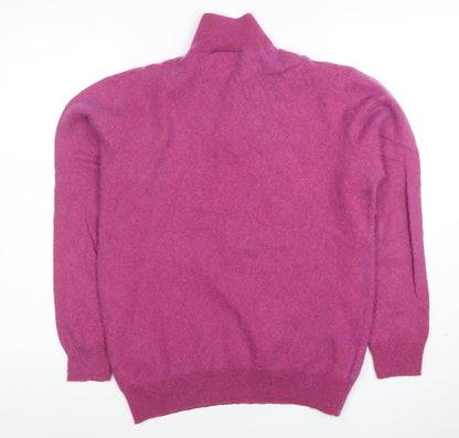 Mens UK Size M Brook Taverner Pink Full Zip Jumper