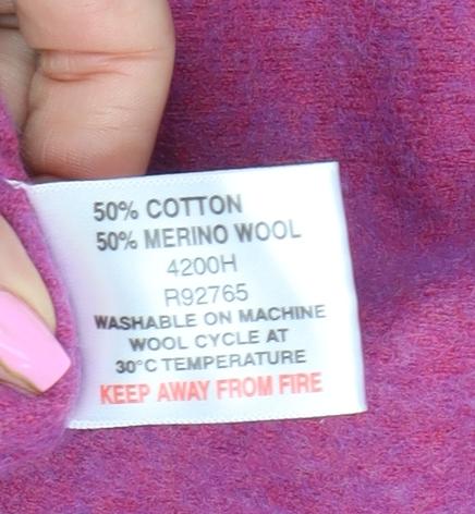 Mens UK Size M Brook Taverner Pink Full Zip Jumper
