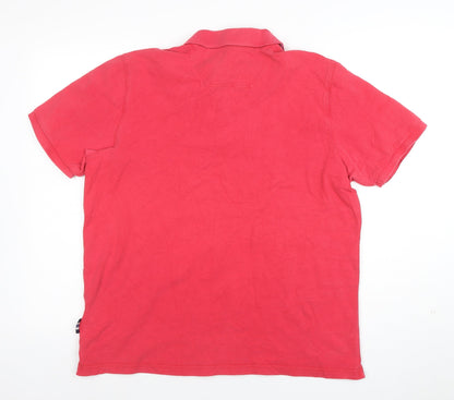Joules Men's Red Woody Classic Fit Polo Shirt Size L