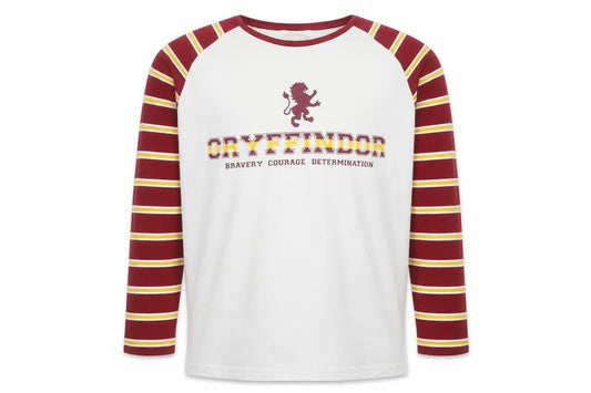 Marks and Spencer Boys White Gryffindor Long Sleeve Cotton T-Shirt 13-14 Years