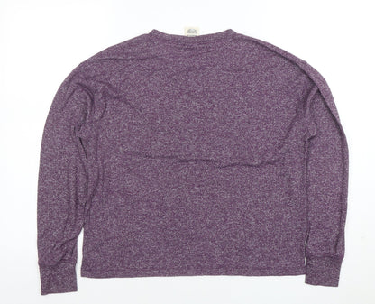 Victoria’s Secret PINK Womens Purple Long Sleeve Jersey Top Size XS