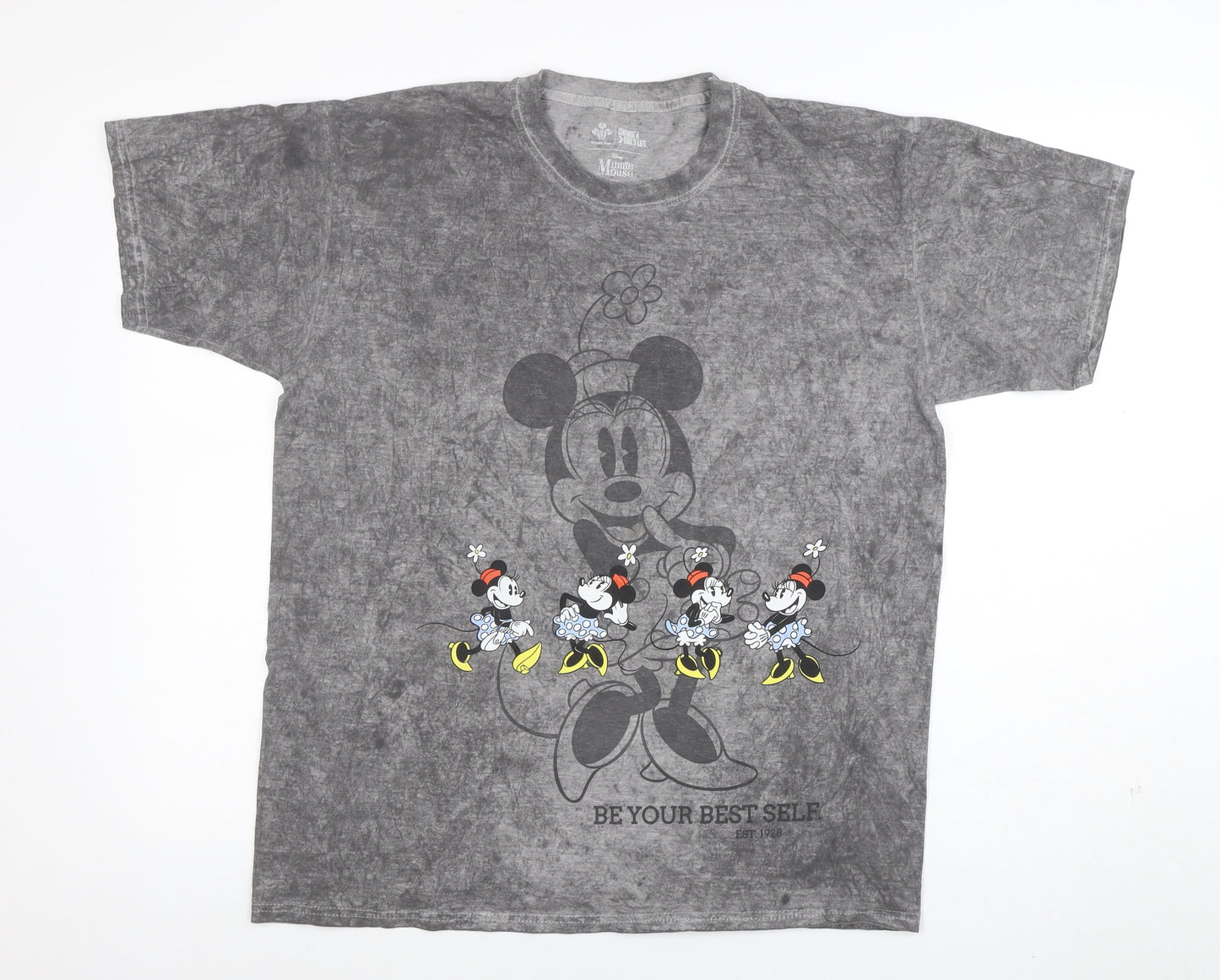 Mens UK Size S Disney Grey  T-Shirt