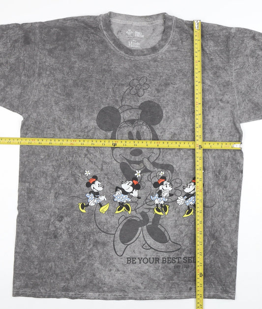 Mens UK Size S Disney Grey  T-Shirt