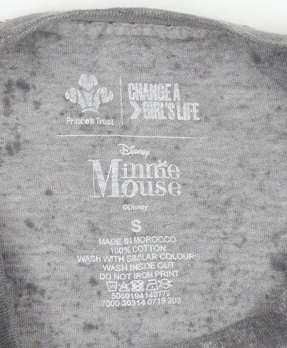 Mens UK Size S Disney Grey  T-Shirt
