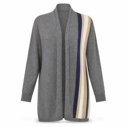 Womens UK Size M United Colors of Benetton Grey Cardigan Jumper