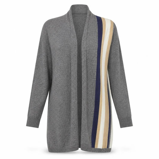 Womens UK Size M United Colors of Benetton Grey Cardigan Jumper