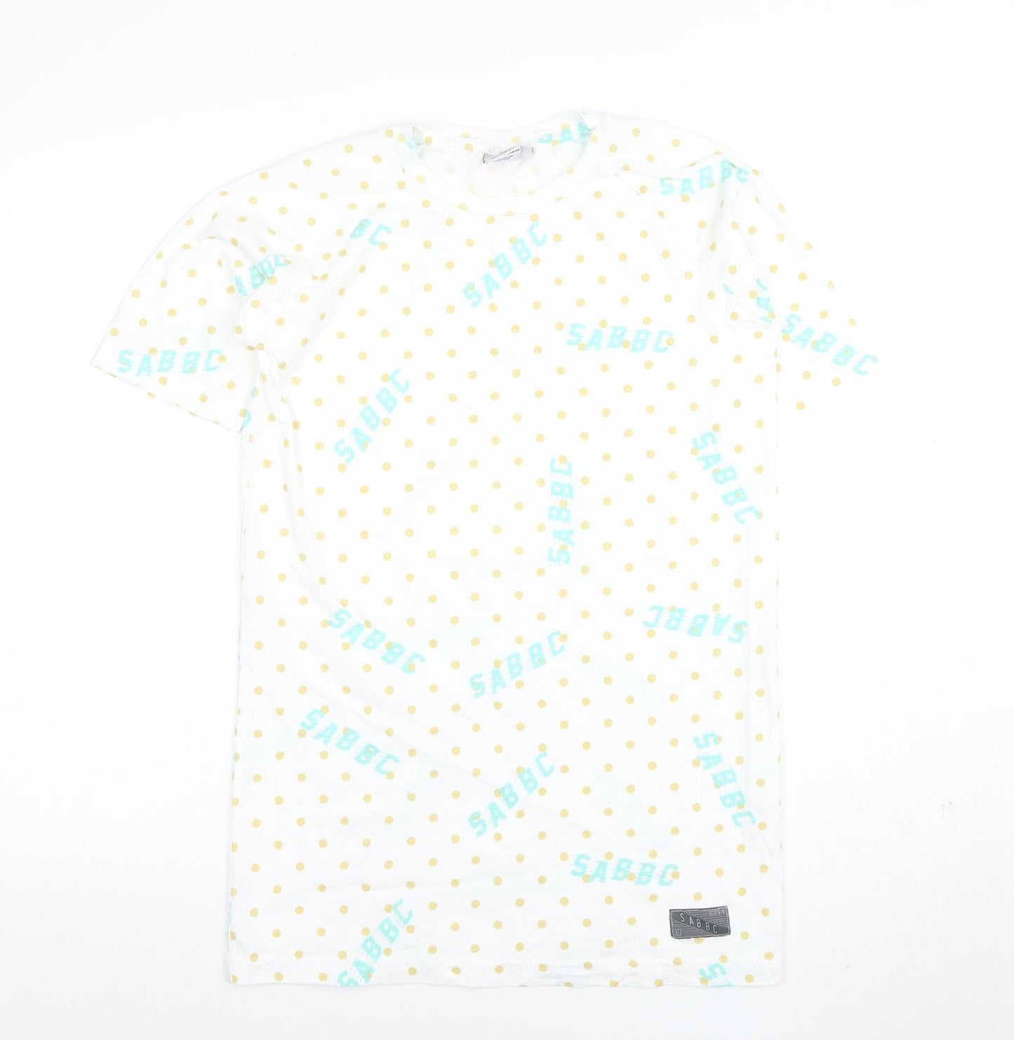 Mens UK Size S SABBBC White  T-Shirt