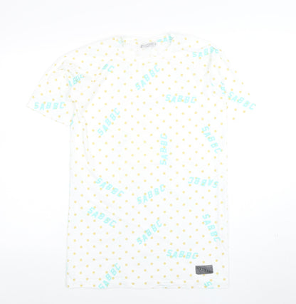 Mens UK Size S SABBBC White  T-Shirt