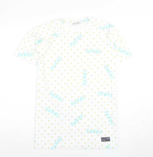 Mens UK Size S SABBBC White  T-Shirt
