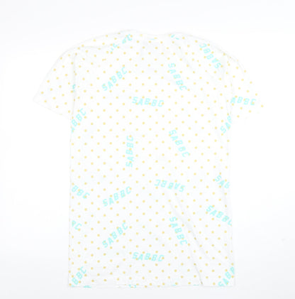 Mens UK Size S SABBBC White  T-Shirt