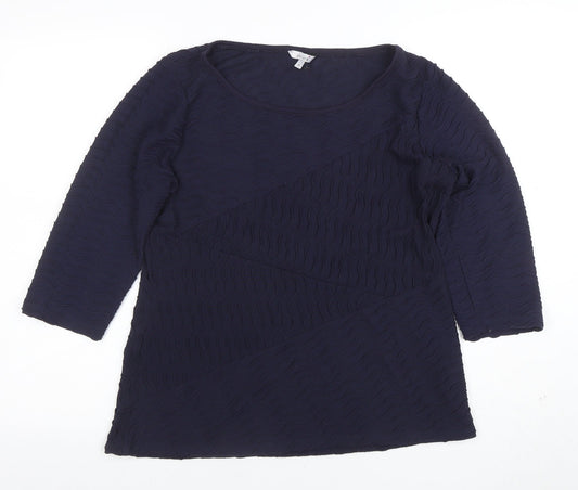 Womens UK Size 16 Marks and Spencer Blue Tunic Blouse