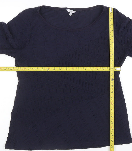 Womens UK Size 16 Marks and Spencer Blue Tunic Blouse