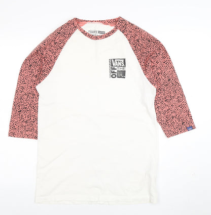 Womens UK Size M VANS Multicoloured Basic T-Shirt