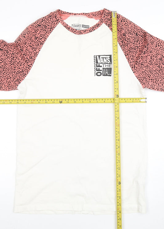 Womens UK Size M VANS Multicoloured Basic T-Shirt