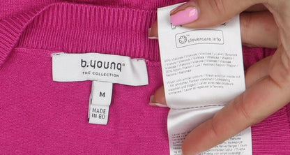 Womens UK Size M b.young Pink Pullover Jumper