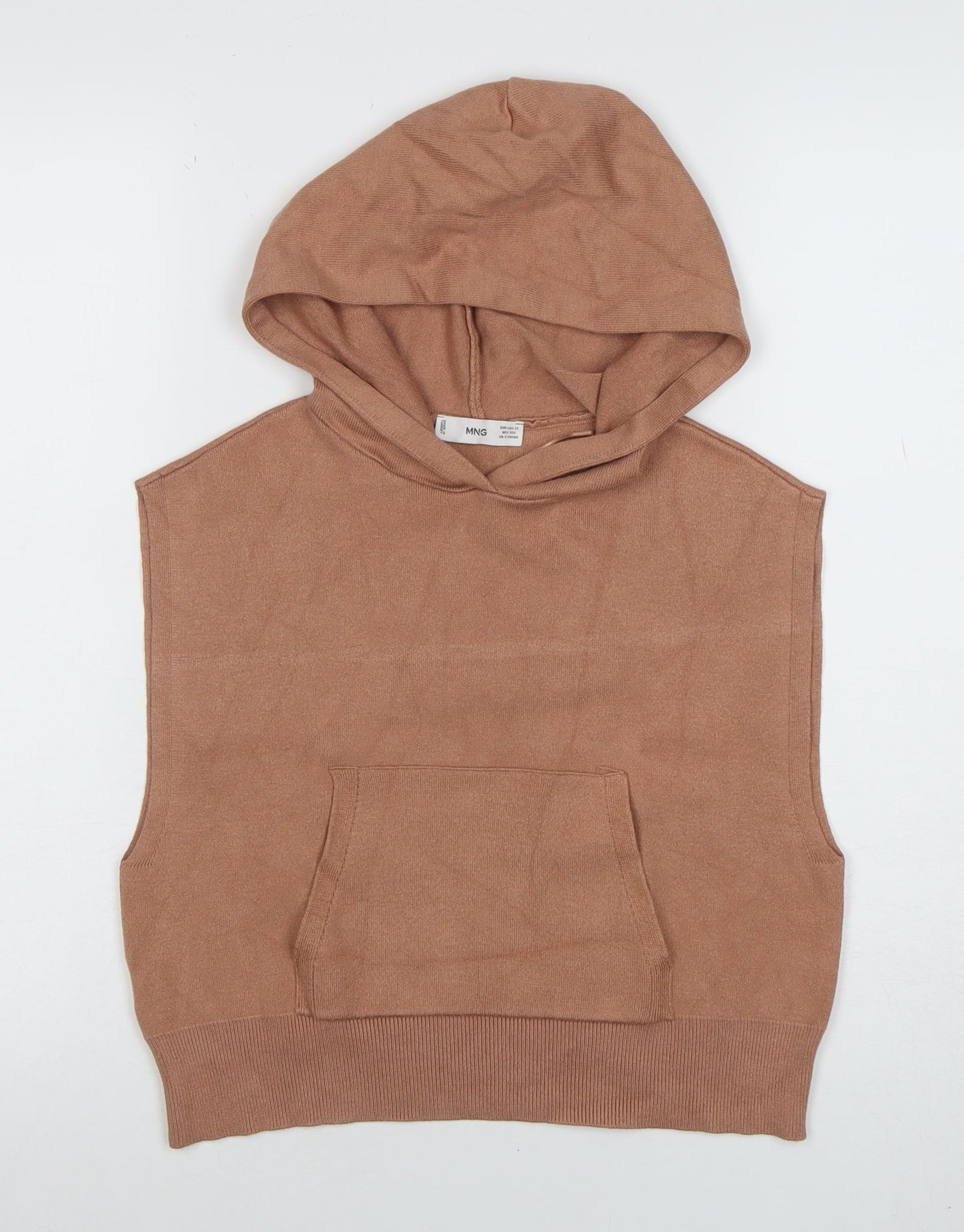 Womens UK Size XS MNG Brown Pullover Jumper