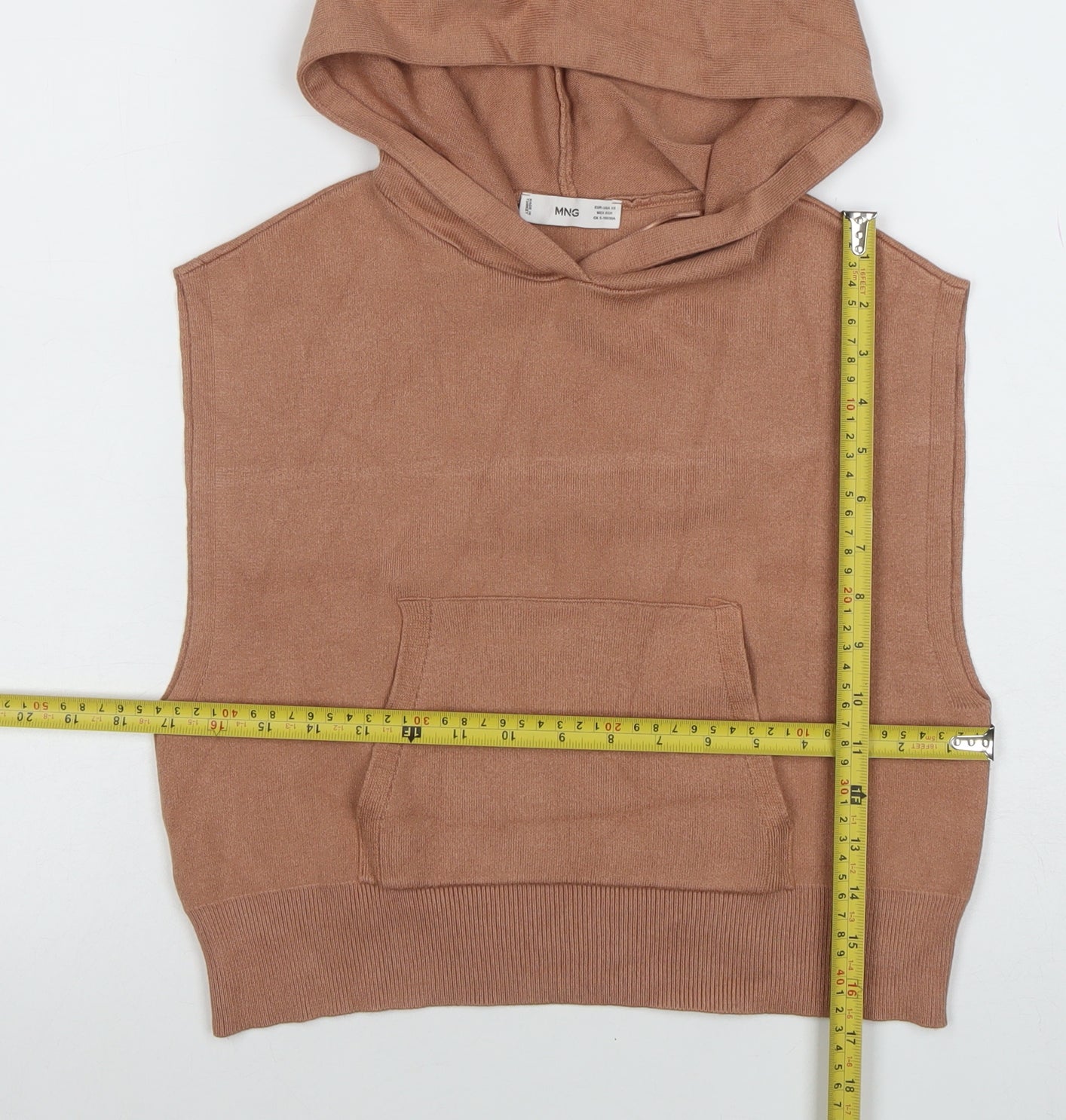 Womens UK Size XS MNG Brown Pullover Jumper