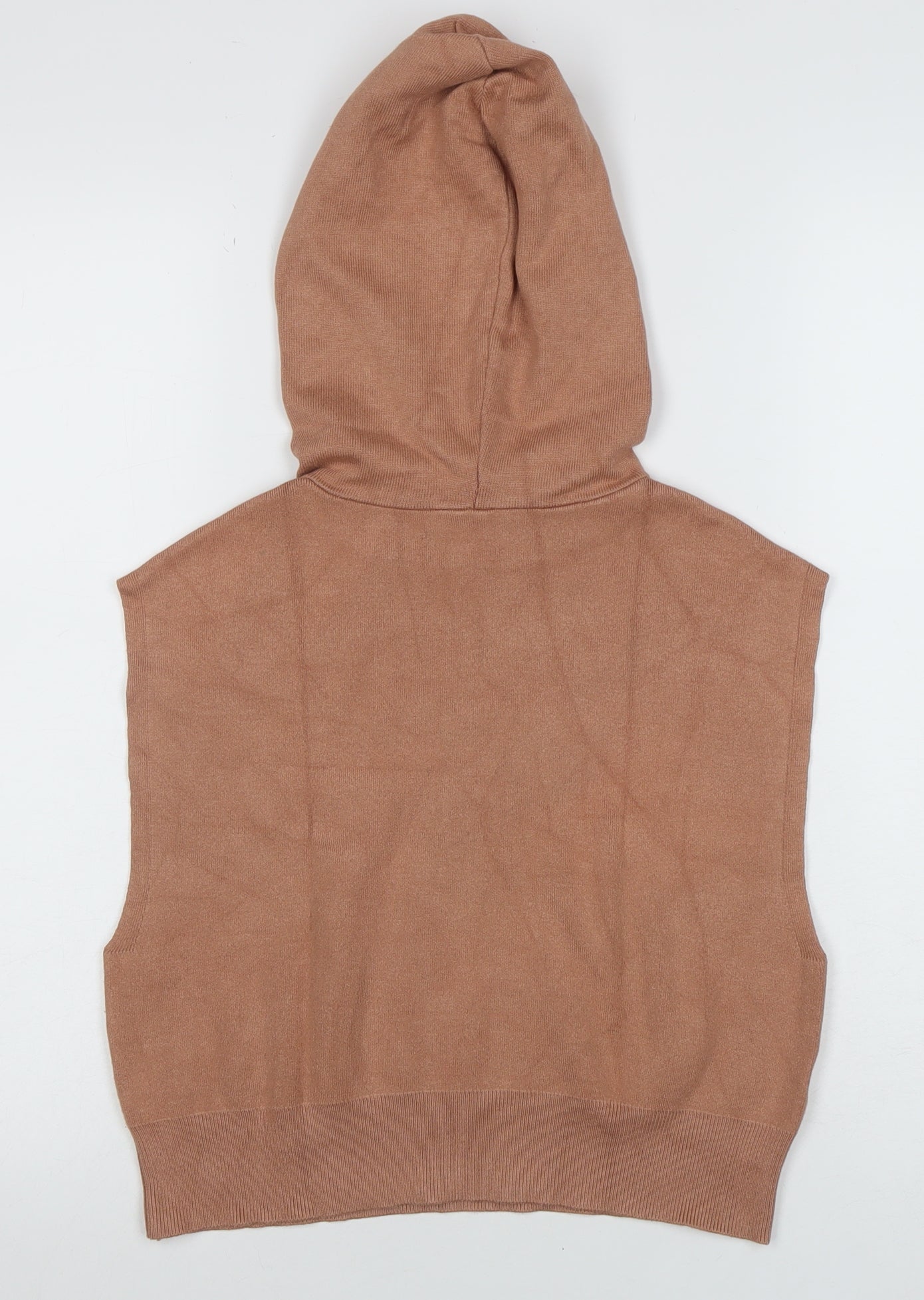 Womens UK Size XS MNG Brown Pullover Jumper