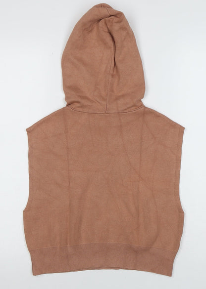 Womens UK Size XS MNG Brown Pullover Jumper