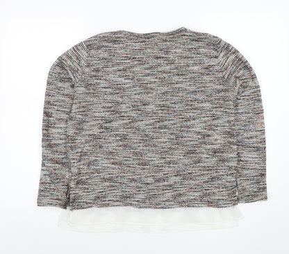 Womens UK Size 8 Pull&Bear Multicoloured Pullover Jumper