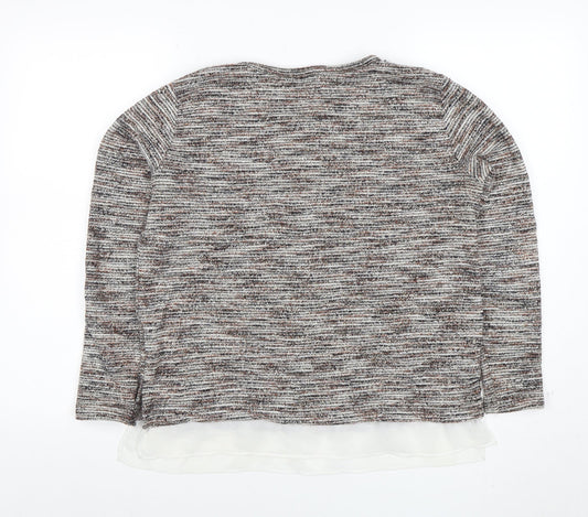 Womens UK Size 8 Pull&Bear Multicoloured Pullover Jumper