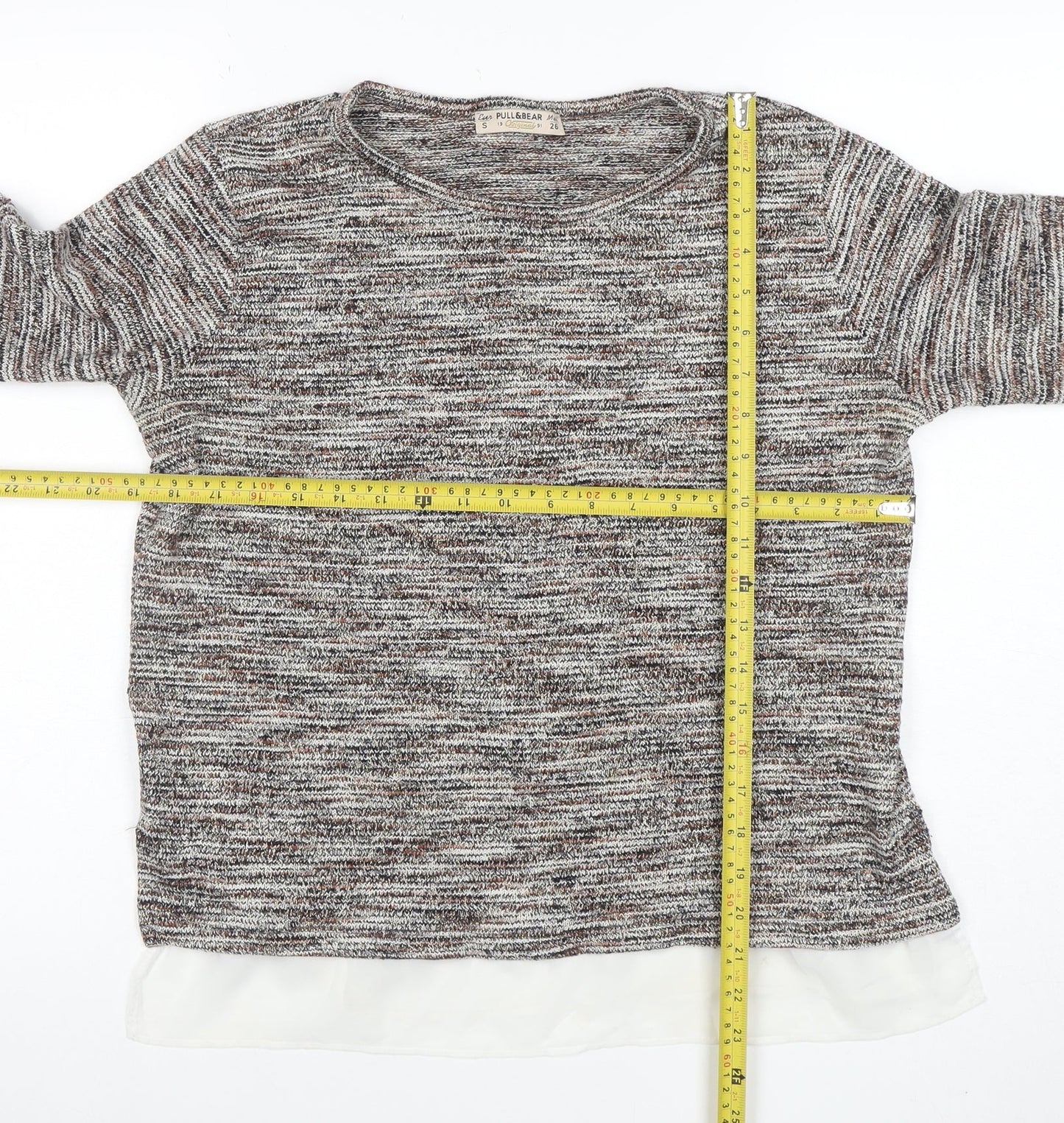 Womens UK Size 8 Pull&Bear Multicoloured Pullover Jumper