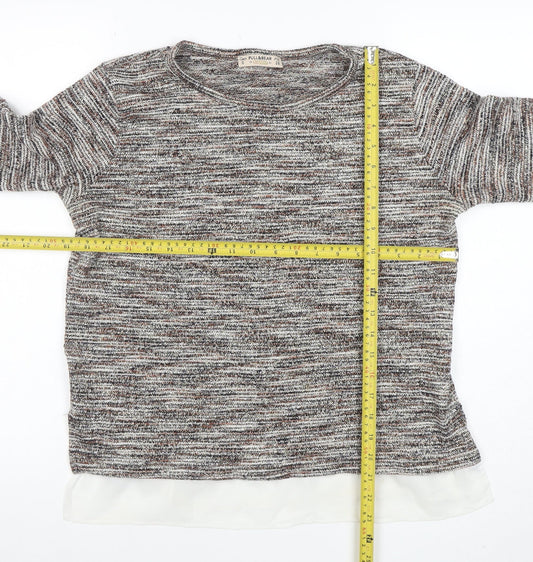 Womens UK Size 8 Pull&Bear Multicoloured Pullover Jumper