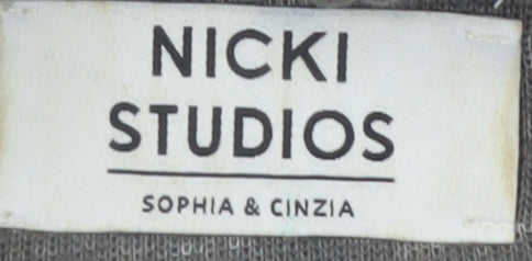 Womens UK Size XS Nicki Studios Grey Puffer Jacket