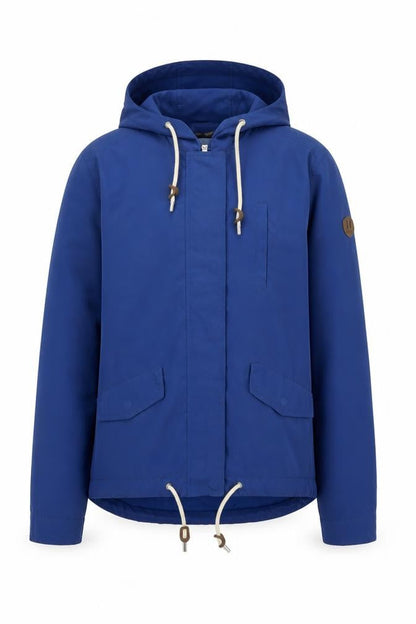 Only Men's Blue Hooded Windbreaker Jacket Size S Polyester Nylon