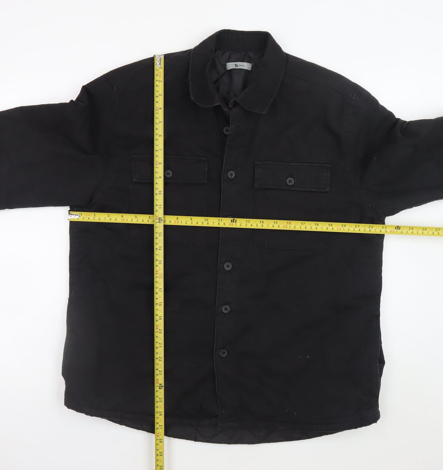 Mens UK Size L TU Black Basic Jacket