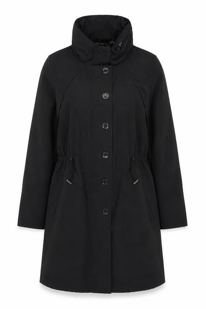 Womens UK Size 12 Marks and Spencer Black Trench Coat