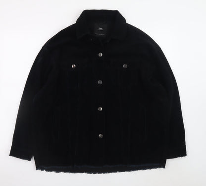 Mens UK Size L Zara Black Basic Jacket