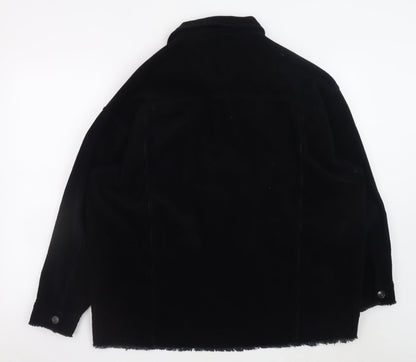 Mens UK Size L Zara Black Basic Jacket