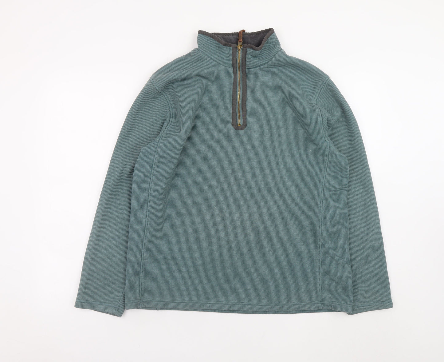Mens UK Size L Mountain Warehouse Green Henley Sweatshirt