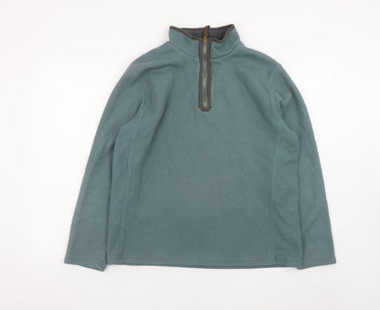 Mens UK Size L Mountain Warehouse Green Henley Sweatshirt