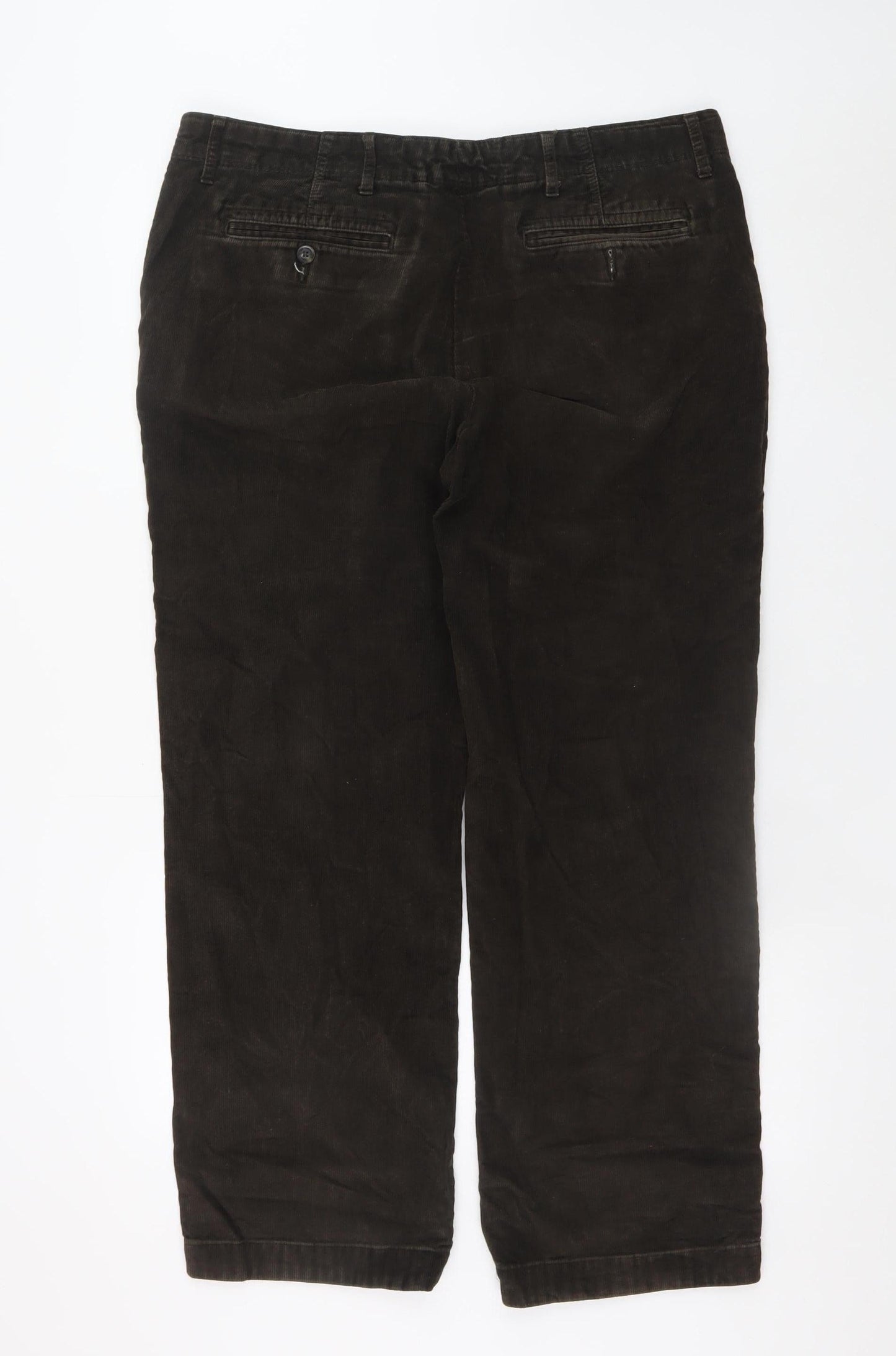Mens UK Size 38 Marks and Spencer Regular Fit Chino Brown Trousers
